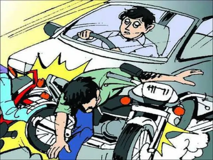Noida News : सड़क हादसे में युवक घायल