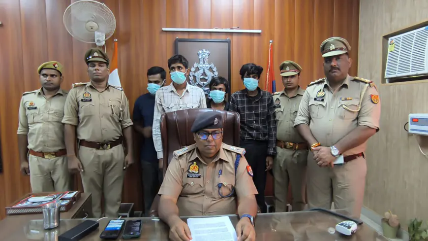 Greater Noida News : किसानों के खेतों से ट्यूबवैल की बिजली मोटर चोरी में 4 शातिर बदमाश गिरफ्तार