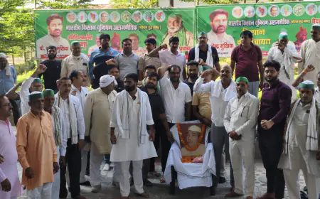 Greater Noida News : ग्रेटर नोएडा प्राधिकरण पर धरनारत किसानों ने चौधरी महेंद्र सिंह टिकैत की मनाई जयंती