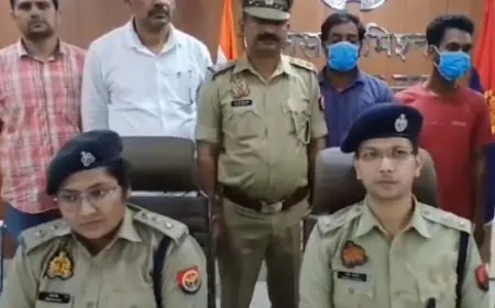 Greater Noida News : घरों में चोरी करने वाले दो  बदमाश गिरफ्तार,लाखों रुपए कीमत की जेवरात और नगदी बरामद