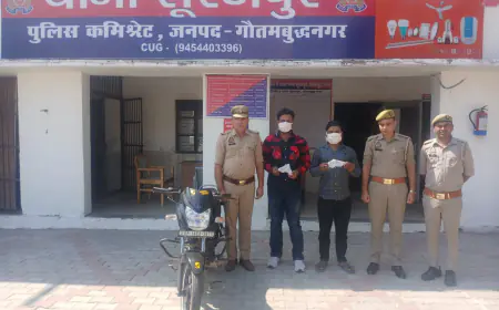 Noida News : ग्रेटर नोएडा के ग्राम पाली में शख्स के घर के बाहर फायरिंग करने वाले दो गिरफ्तार