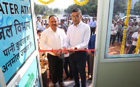 Noida News : नोएडा के ग्राम-नगला चरणदास औद्योगिक क्षेत्र में सीईओ ने किया वाटर एटीएम का उद्घाटन