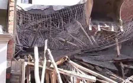 Noida News : निर्माणाधीन मकान की शटरिंग गिरी, चार घायल