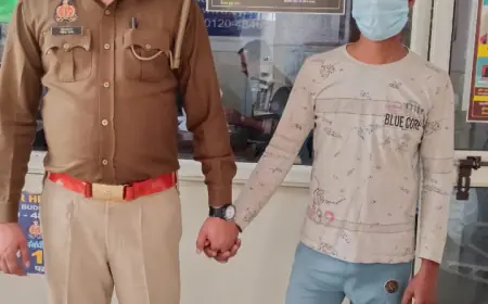 Noida News : पुलिस ने 25-25 हजार के दो इनामी बदमाशों को किया गिरफ्तार