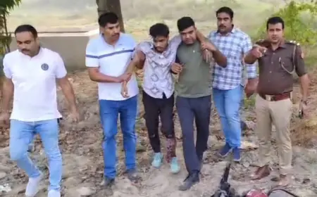 Greater Noida News : पुलिस मुठभेड़ में तीन वाहन चोर गिरफ्तार, एक के पैर में लगी गोली, 10 दुपहिया वाहन बरामद