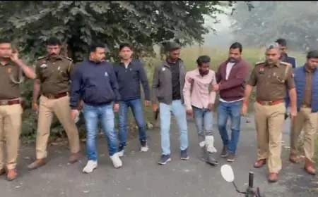 Noida News : मुठभेड़ के दौरान दो बदमाश गिरफ्तार, एक के पैर में लगी गोली