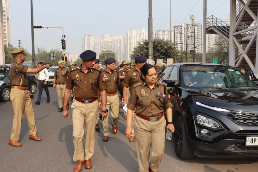 Noida News : जाम से निजात दिलाने के लिए पुलिस आयुक्त उत्तरी सड़कों पर, मातहत अधिकारियों को दिए कड़े निर्देश