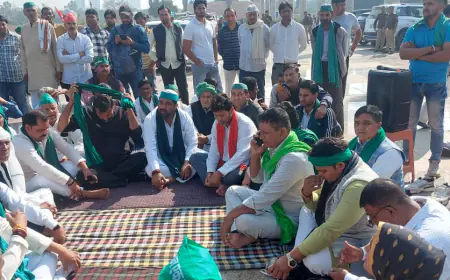 Noida News : दलित प्रेरणा स्थल पर संयुक्त किसान मोर्चा ने डाला डेरा, पुलिस-प्रशासन चौकस