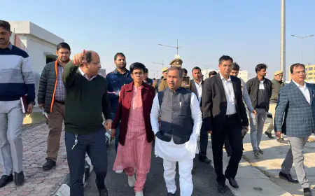 Greater Noida News :  ग्रेनो में लोक निर्माण विभाग के राज्य मंत्री ने इंटीग्रेटेड इंडस्ट्रियल टाउनशिप का किया निरीक्षण