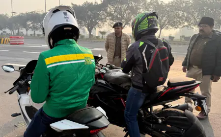 Noida News : सुपर बाइक पर सवार होकर स्टंट करने जा रहे 76 बाइकर्स गिरफ्तार