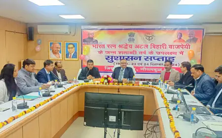 Noida News : भारतरत्न अटल बिहारी वाजपेई के जन्मशताब्दी वर्ष में जिला मुख्यालय पर कार्यशाला का आयोजन