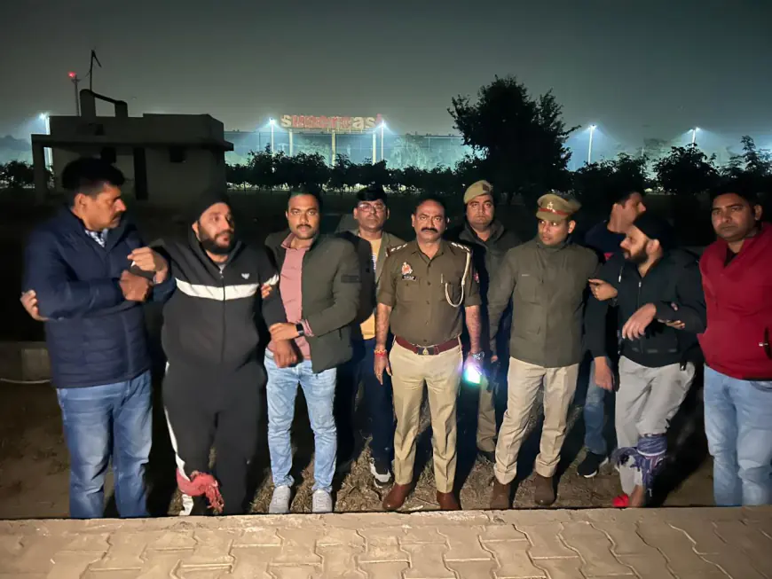 Greater Noida News : पुलिस मुठभेड़ में 25- 25 हजार रुपए के इनामी दो गैंगस्टर को लगी गोली