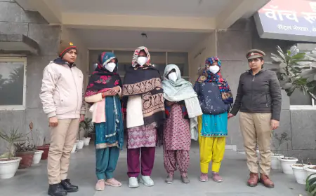 Noida News : एनसीआर के साप्ताहिक बाजारों में पर्स व आभूषणों को चुराने वाली 4 महिलाएं गिरफ्तार