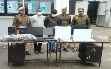 Noida News : अवैध रूप से चल रहे अंतरराष्ट्रीय टेलीफोन एक्सचेंज का भंडाफोड़, दो गिरफ्तार