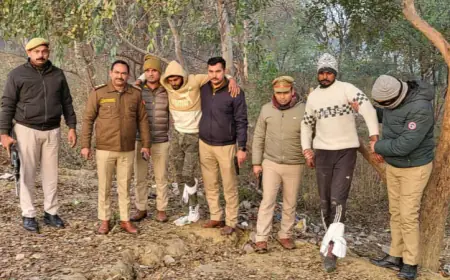 Greater Noida News : पुलिस मुठभेड़ में 6 बदमाश गिरफ्तार, चार के पैर में लगी गोली