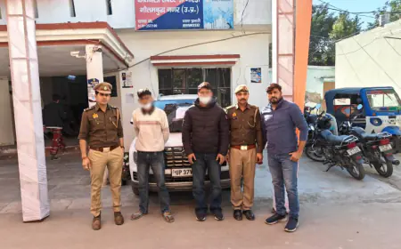 Noida News : नोएडा में हिस्ट्रीशीटर बदमाश समेत दो गिरफ्तार, 10 किलो गांजा बरामद