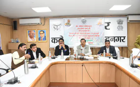 Greater Noida News : जिला विकास समन्वय एवं अनुश्रवण समिति (दिशा) की हुई बैठक, सांसद ने की विकास कार्योें की समीक्षा