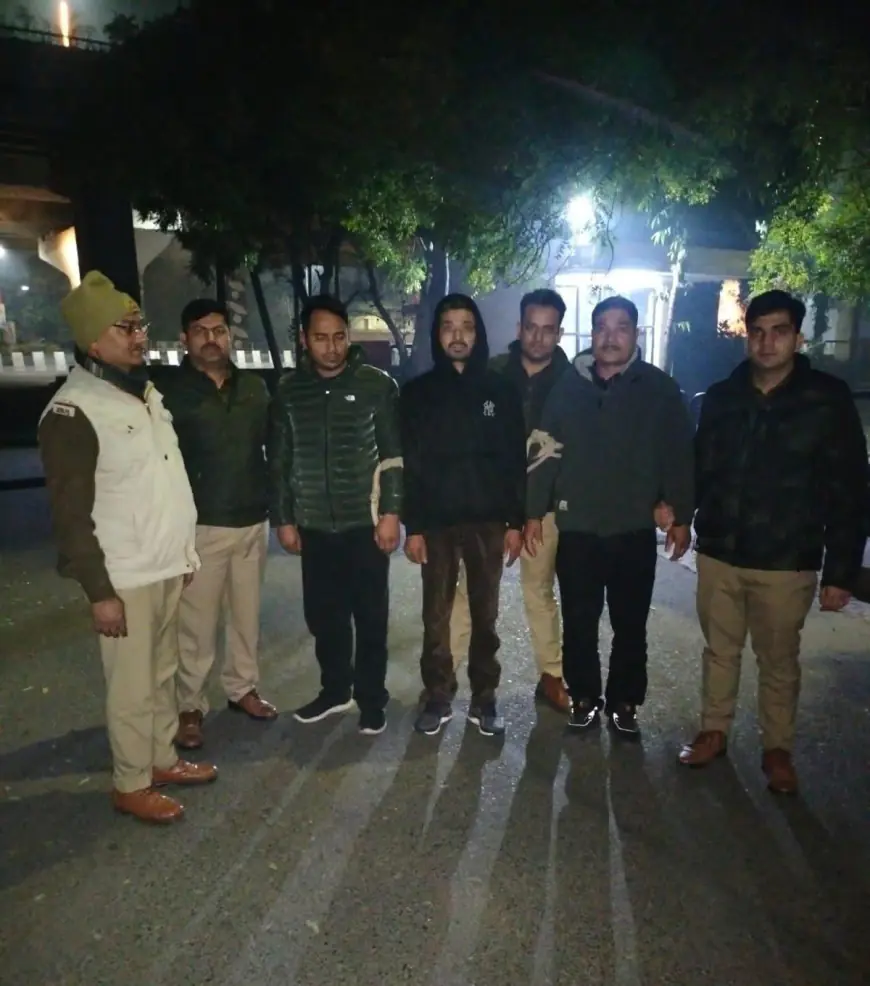 Noida News : चार नेपाली बदमाश मुठभेड़ के दौरान गिरफ्तार, एक के पैर में लगी गोली