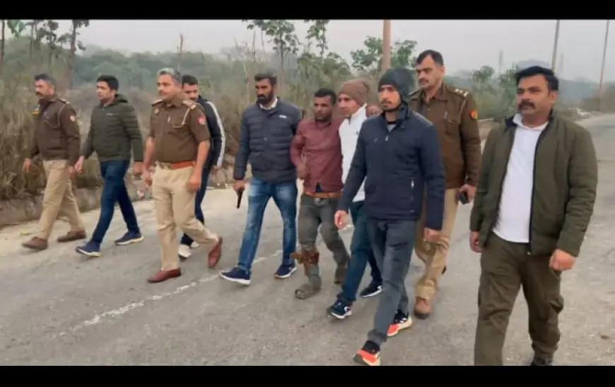 Noida News : मुठभेड़ के दौरान शातिर बदमाश गिरफ्तार, पैर में लगी गोली