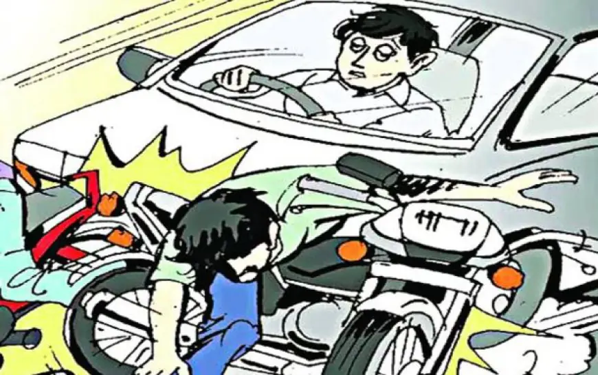 Greater Noida News : खराब कार बाइक से टकराई, मारपीट