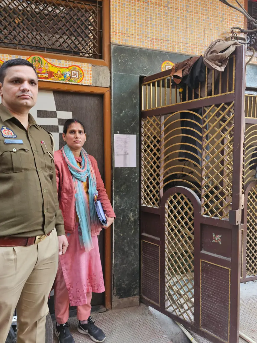 Noida News : शादी का झांसा देकर युवती के साथ बलात्कार करने वाले फरार आरोपी के घर पर पुलिस ने चस्पा किया नोटिस