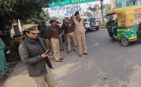 Noida News : नोएडा जोन के बॉर्डरों पर सघन चेकिंग अभियान, थानों की पुलिस ने कई बदमाशों को पकड़ा