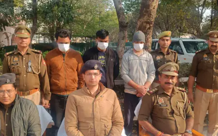 Noida News : बच्चों को स्किल डवलपमेन्ट कराने के नाम लाखों रुपए ठगने वाले पति-पत्नी समेत 4 गिरफ्तार