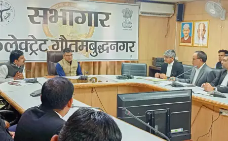 Noida News : डीएम ने शासकीय अधिवक्ताओं के साथ की बैठक, टॉप 10 अपराधियों की मांगी सूची