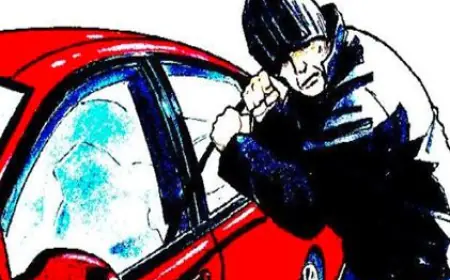 Noida News : कार का शीशा तोड़ कर लैपटॉप और कीमती सामान चोरी