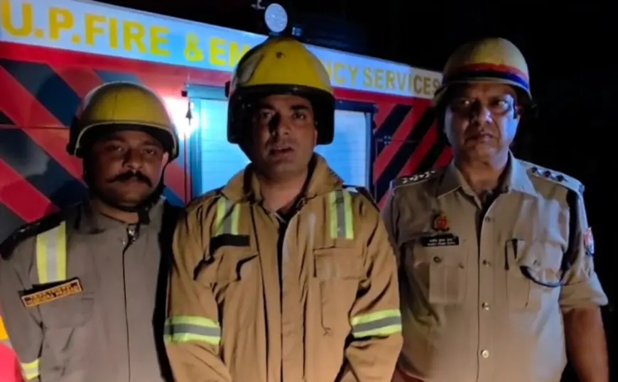 Noida News : शॉर्ट सर्किट के चलते कंपनी में लगी भयंकर आग