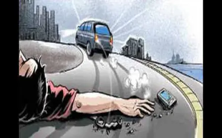 Noida News : सड़क हादसे में फैक्ट्री कर्मी की मौत