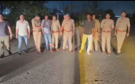 Noida News : Noida News : पुलिस मुठभेड़ में शातिर बदमाश गिरफ्तार, पैर में लगी गोली