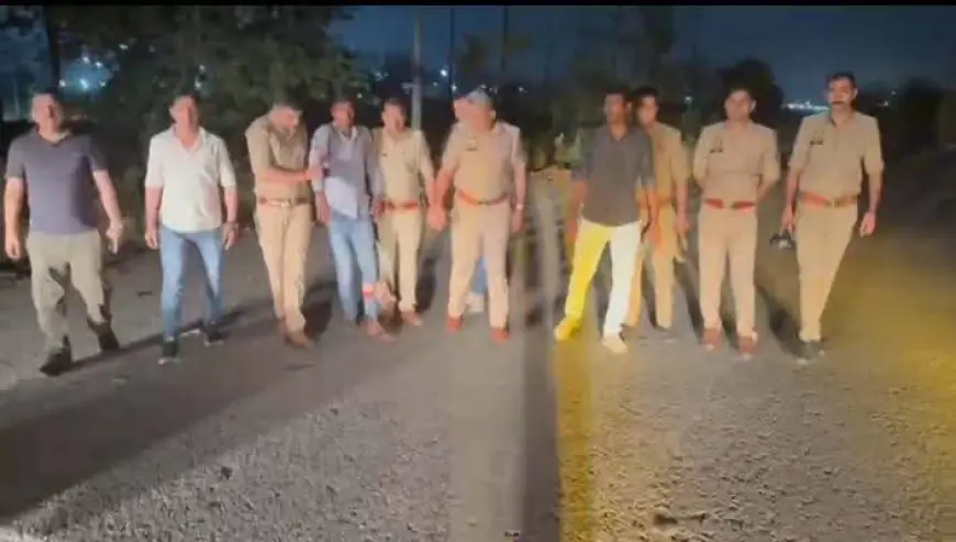 Noida News : Noida News : पुलिस मुठभेड़ में शातिर बदमाश गिरफ्तार, पैर में लगी गोली