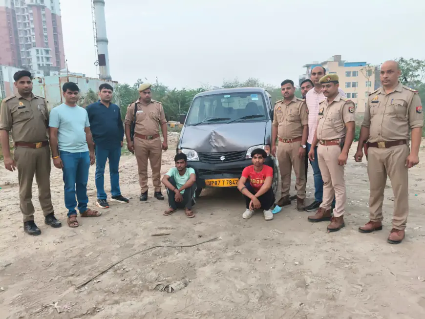 Greater Noida News : पुलिस मुठभेड़ में तीन बदमाश गिरफ्तार, एक के पैर में लगी गोली
