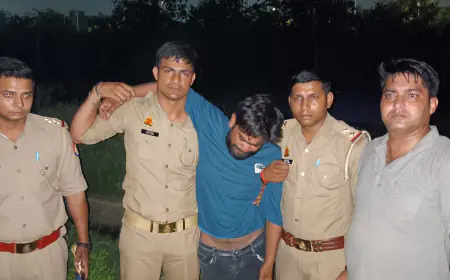 Noida News : पुलिस मुठभेड़ के दौरान शातिर लुटेरा गिरफ्तार