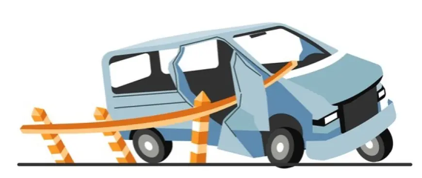 Greater Noida News : छात्रों से भरी वैन पलटी, पांच घायल