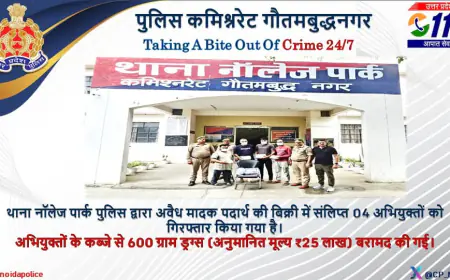 Greater Noida News : सशस्त्र सीमा पुलिस बल का जवान छात्रों को मादक पदार्थ बेचता हुआ गिरफ्तार