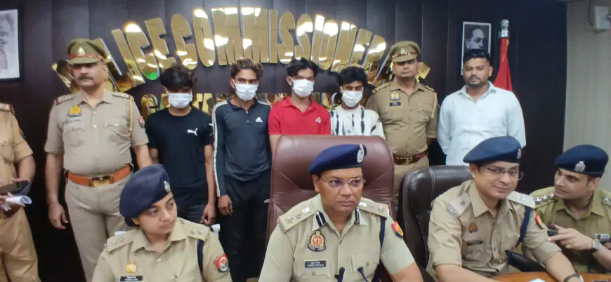 Noida News : ग्राइंडर गे डेटिंग एप पर फर्जी प्रोफाइल बनाकर लोगों से ठगी करने वाले चार गिरफ्तार