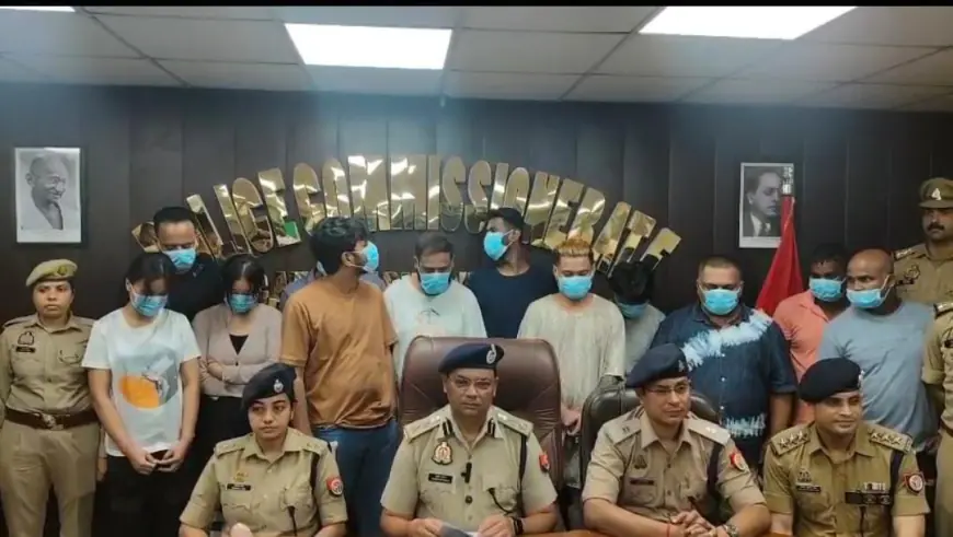 Greater Noida News : अमेरिकी नागरिकों को ठगने वाले फर्जी कॉल सेंटर का भंडाफोड़, 12 गिरफ्तार