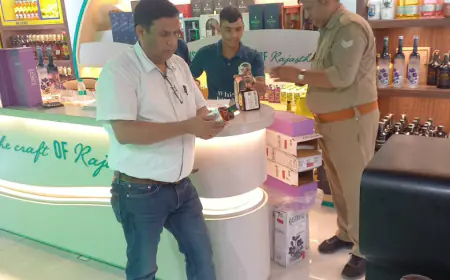 Noida News : आबकारी विभाग ने मदिरा की दुकानों का किया औचक निरीक्षण