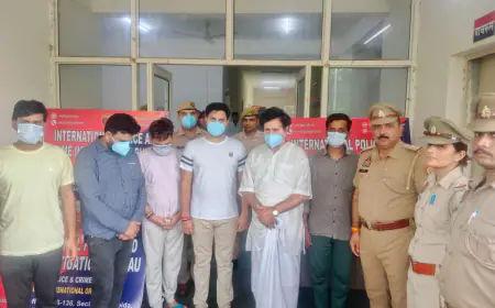 Noida News : राष्ट्रीय राजधानी क्षेत्र मे फर्जी दूतावास के बाद फेक इंटरनेशनल पुलिस गैंग का पर्दाफाश, 6  गिरफ्तार