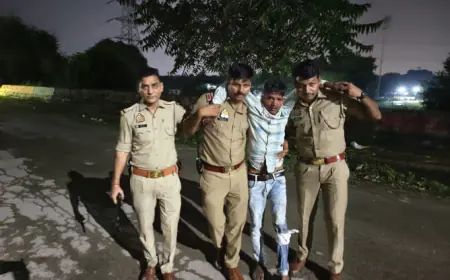 Noida News : पुलिस मुठभेड़ में शातिर लुटेरा घायल