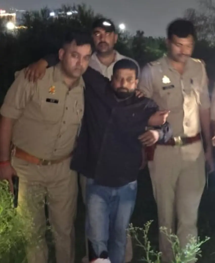 Noida News : पुलिस मुठभेड़ में शातिर बदमाश गिरफ्तार, पैर में लगी गोली