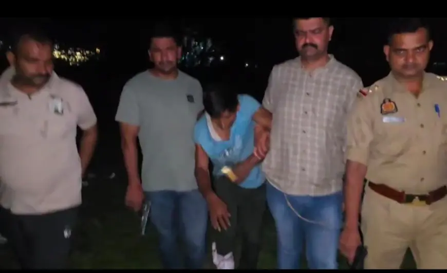 Noida News : पुलिस मुठभेड़ में दो शातिर वाहन चोर गिरफ्तार,एक के पैर में लगी गोली