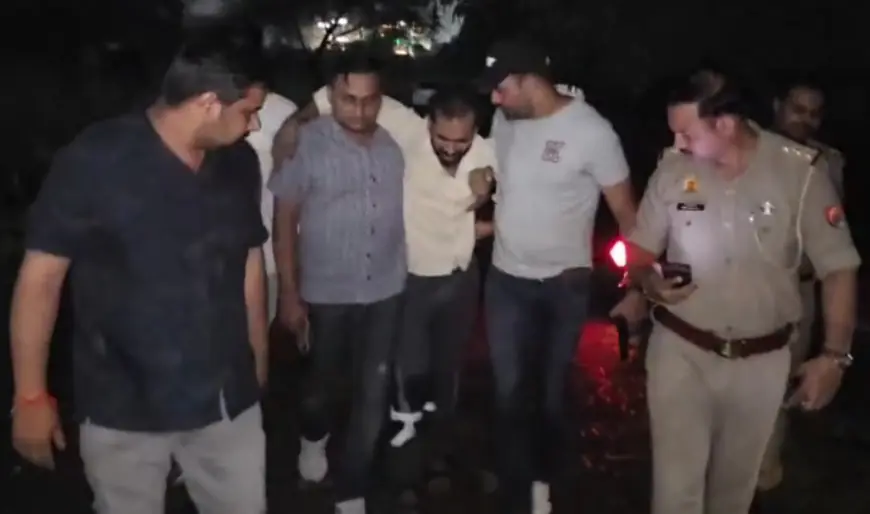 Noida News : पुलिस पर गोली चलाकर भाग रहा 25 हजार रुपए  का इनामी हिस्ट्रीशीटर मुठभेड मे गिरफ्तार, पैर में लगी गोली