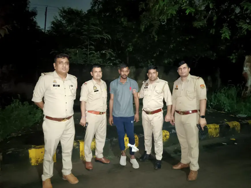 Noida News : वरिष्ठ पत्रकार के साथ लूटपाट करने वाला बदमाश पुलिस मुठभेड़ में घायल