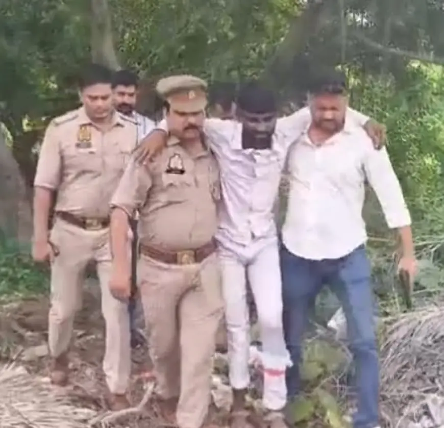 Noida News : पुलिस मुठभेड़ में शातिर लुटेरा गिरफ्तार, पैर में लगी गोली