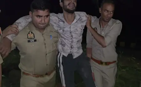 Noida News : 25 हजार रुपए का इनामी बदमाश पुलिस मुठभेड़ में घायल