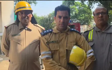 Noida News : मोमबत्ती और घरेलू सजावट के सामान बनाने वाली कंपनी में लगी भीषण आग