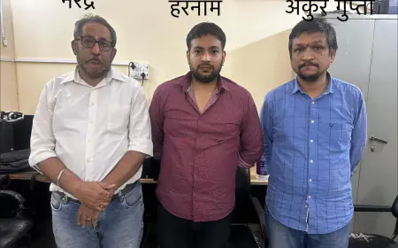 Noida News : झूठी शिकायत के आधार पर बिल्डरों और उद्यमियों के खिलाफ खबर छापकर ब्लैकमेल करने वाले गैंग के तीन बदमाश गिरफ्तार